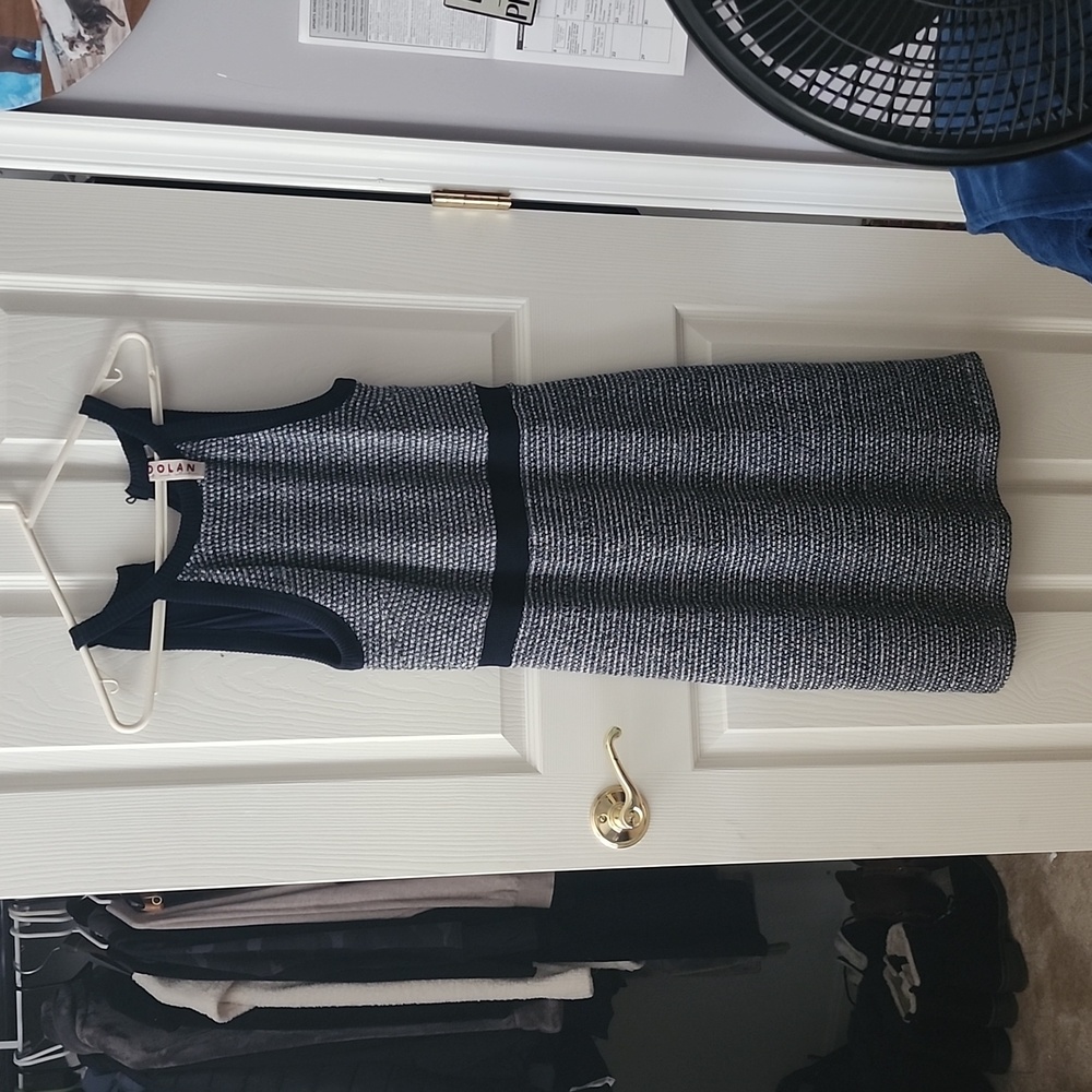 Navy & White Dress